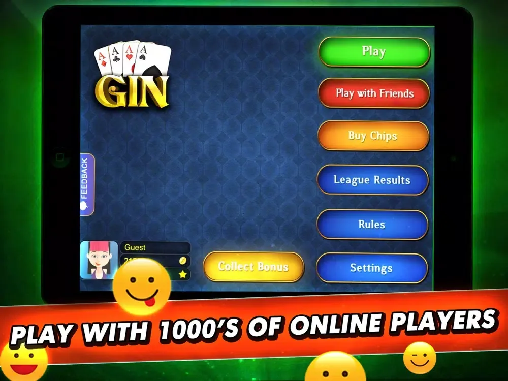 Gin Rummy League iPad  سکرین شاٹس