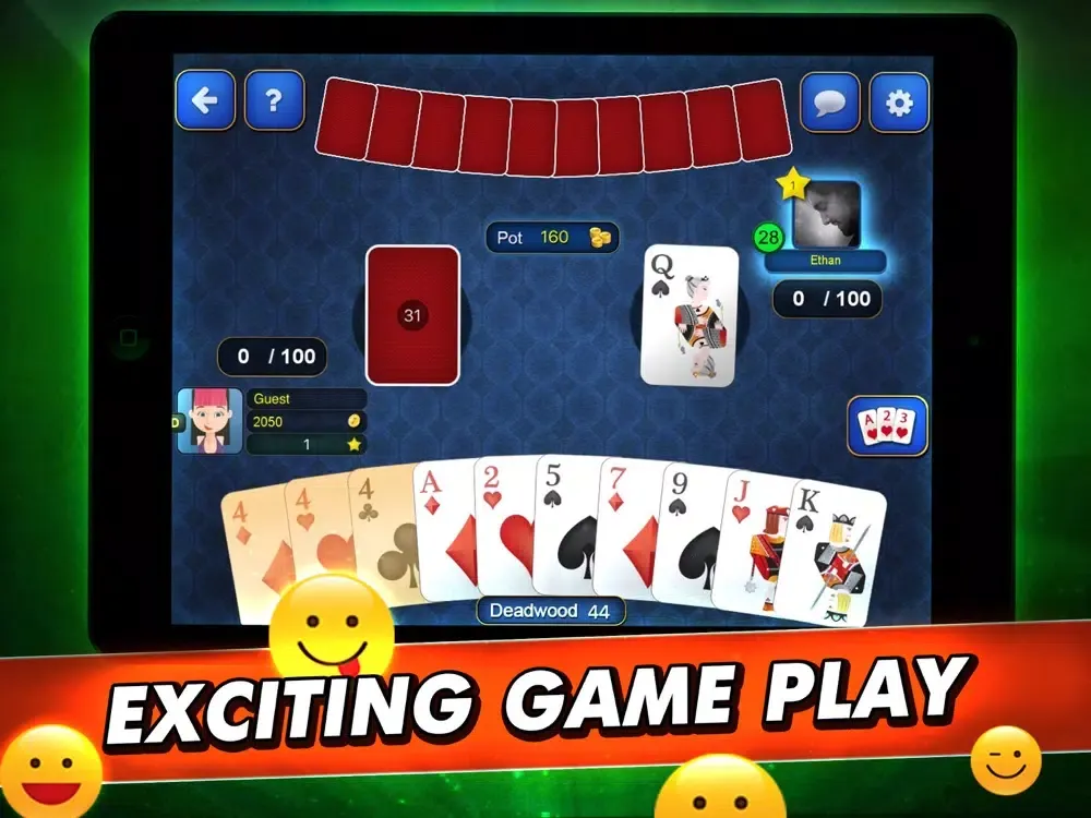 Gin Rummy League iPad  سکرین شاٹس