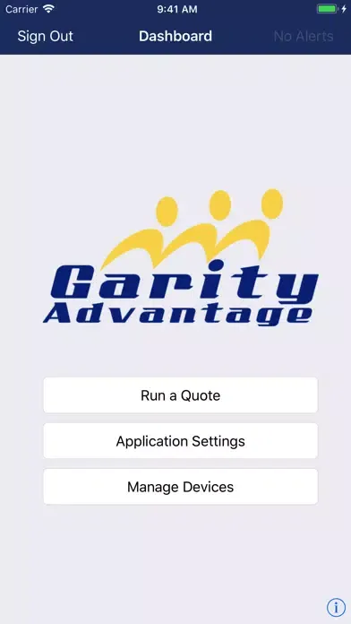 Tangkapan layar Garity Advantage