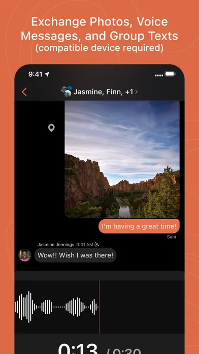 Ảnh chụp màn hình của Garmin Messenger™
