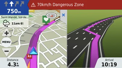 Zrzuty ekranu Garmin Motorize