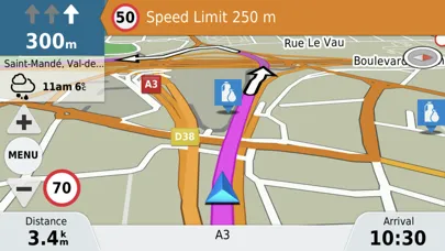 Zrzuty ekranu Garmin Motorize