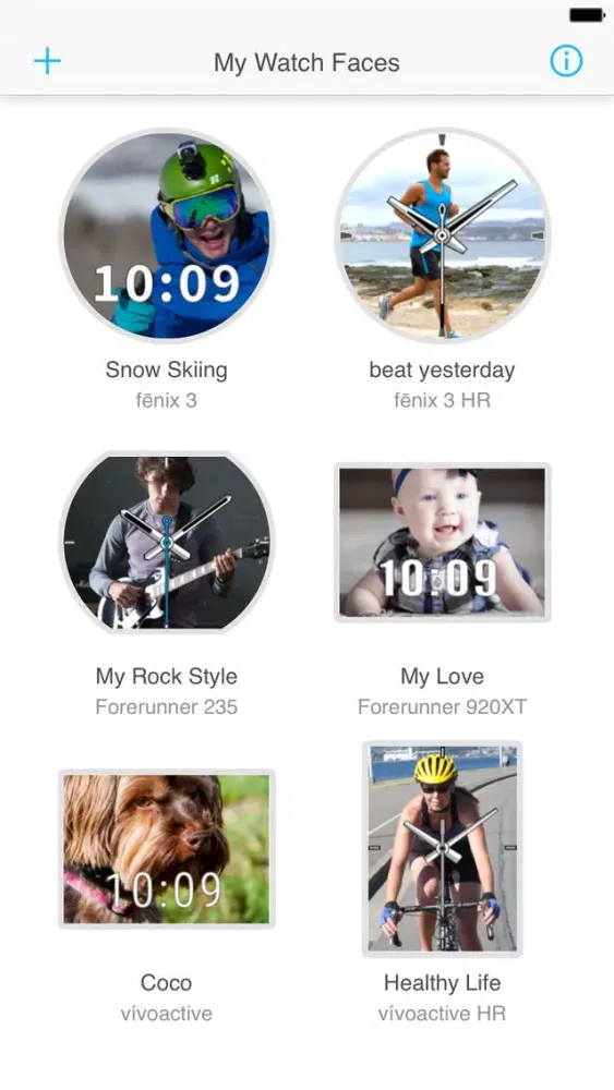 ภาพหน้าจอของ Garmin Face It™