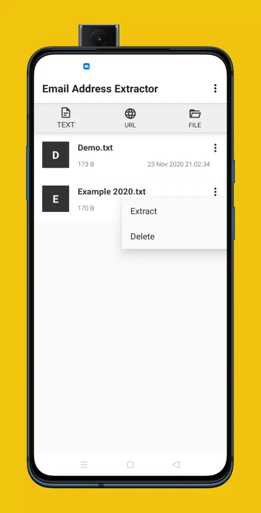 Email Address Extractor Screenshots