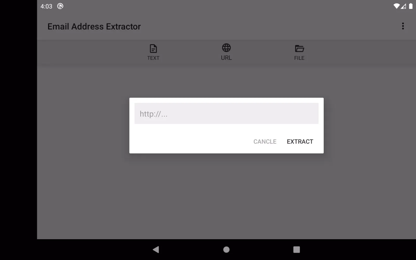 Email Address Extractor Screenshots