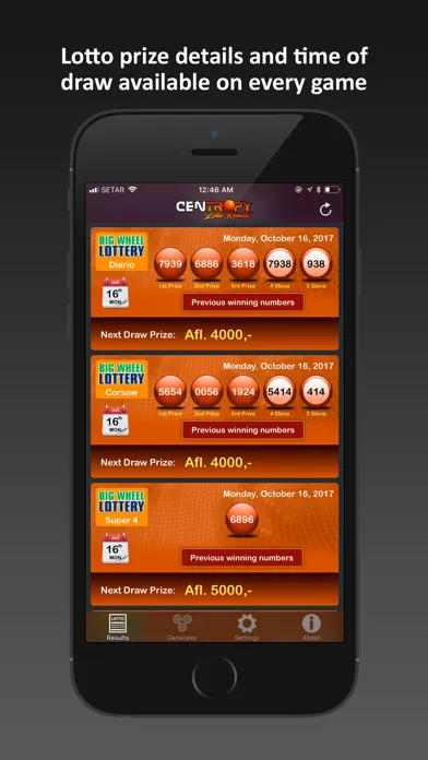 Centropy Lotto Results سکرین شاٹس