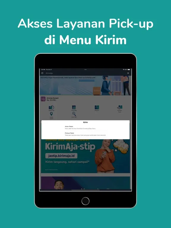 Скриншоты KirimAja iPad 