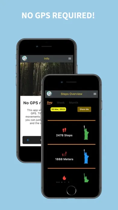 Virtual Walking: Step Tracker Screenshots
