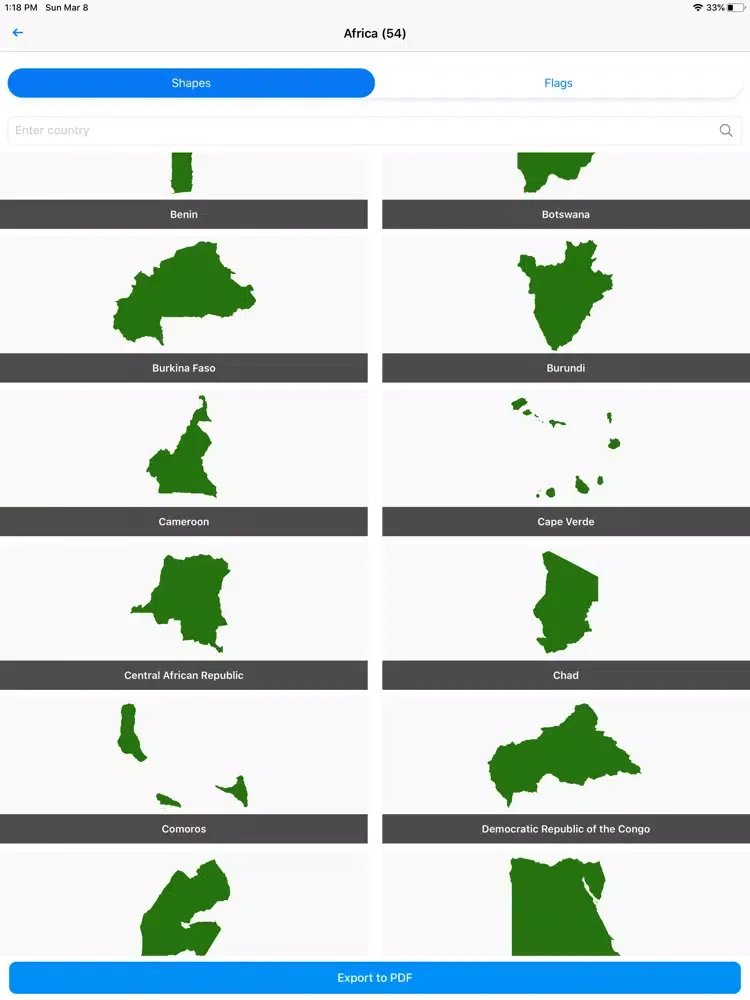 Country Card Builder iPad 應用截圖
