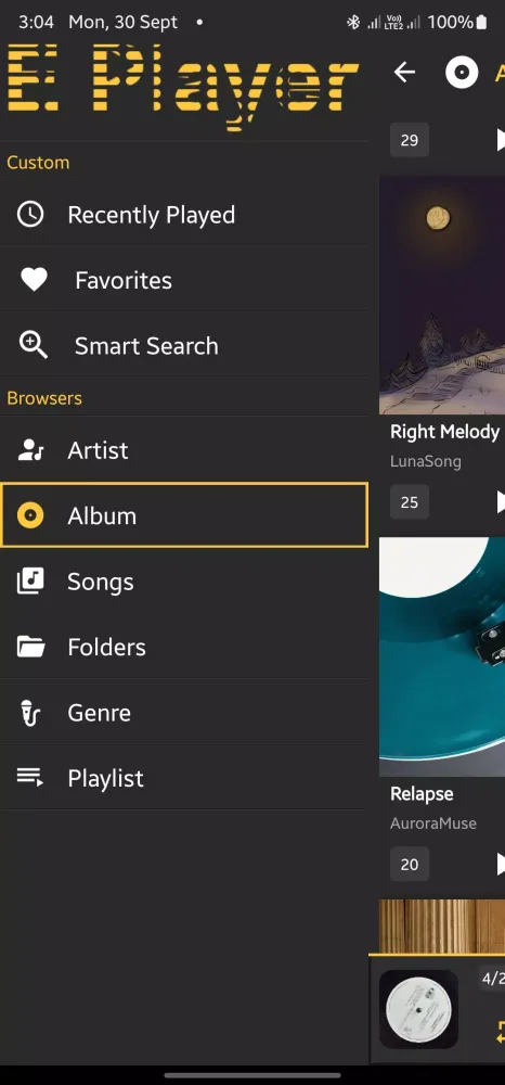 E Player (Music Player) Screenshots