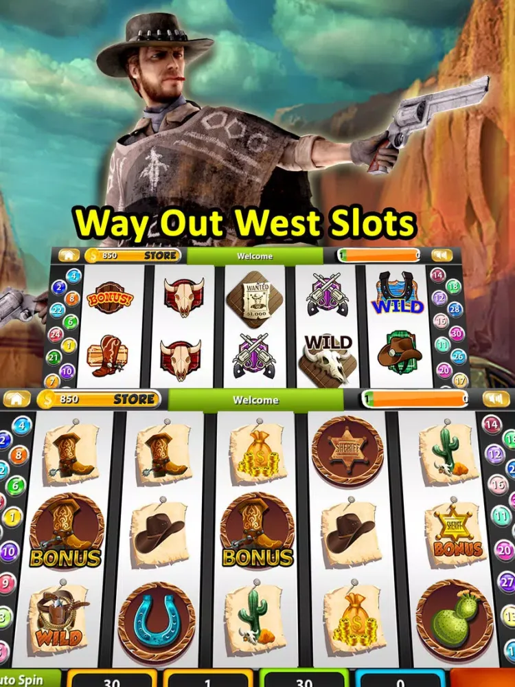 Capturas de tela do 'A Wild West Cowboy Penny Slot - Hit and Shot the Free Vegas Hot Jackpot NOW! iPad 