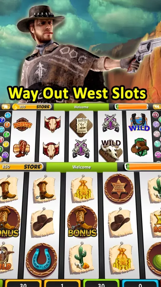 Capturas de tela do 'A Wild West Cowboy Penny Slot - Hit and Shot the Free Vegas Hot Jackpot NOW!