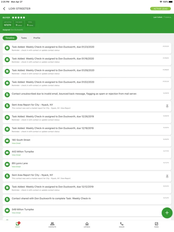 Impact CRM iPad  스크린샷