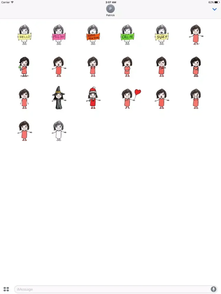 Suzy Stickers iPad 應用截圖