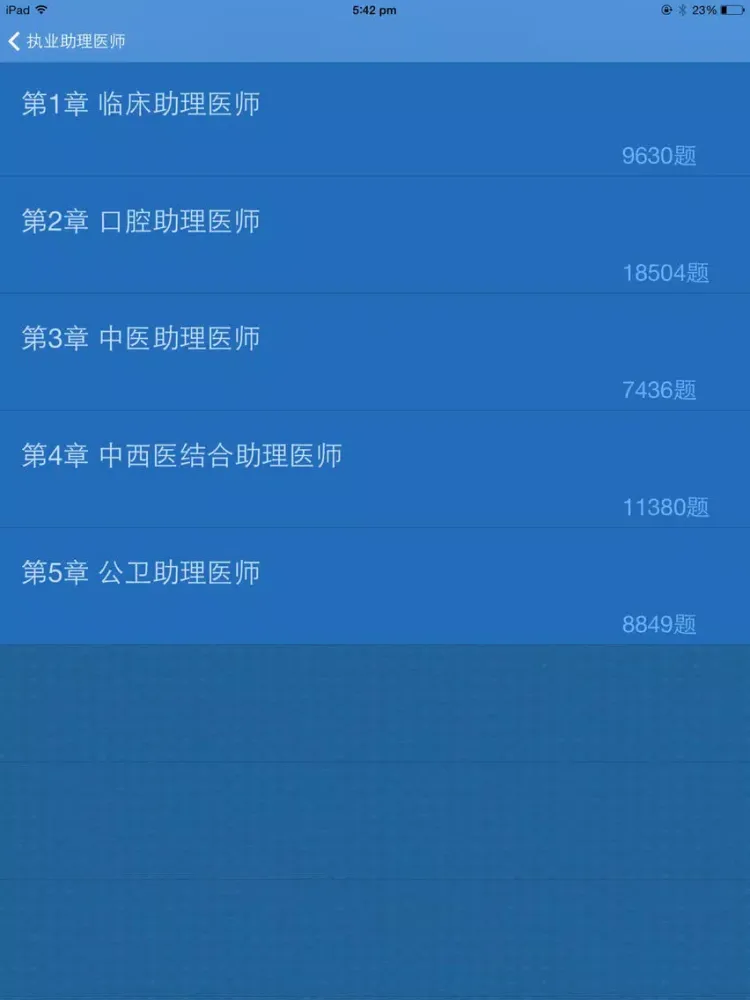 Capturas de pantalla de 执业助理医师考试题库宝典 iPad 