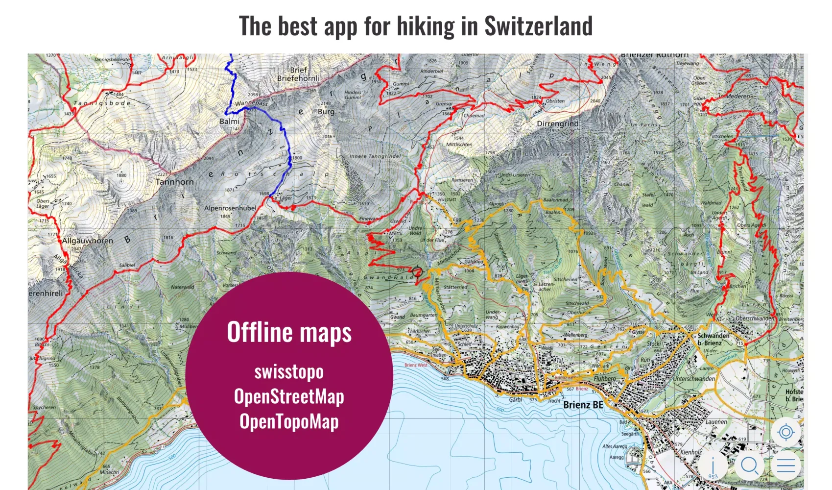 Swiss Pro Map Screenshots