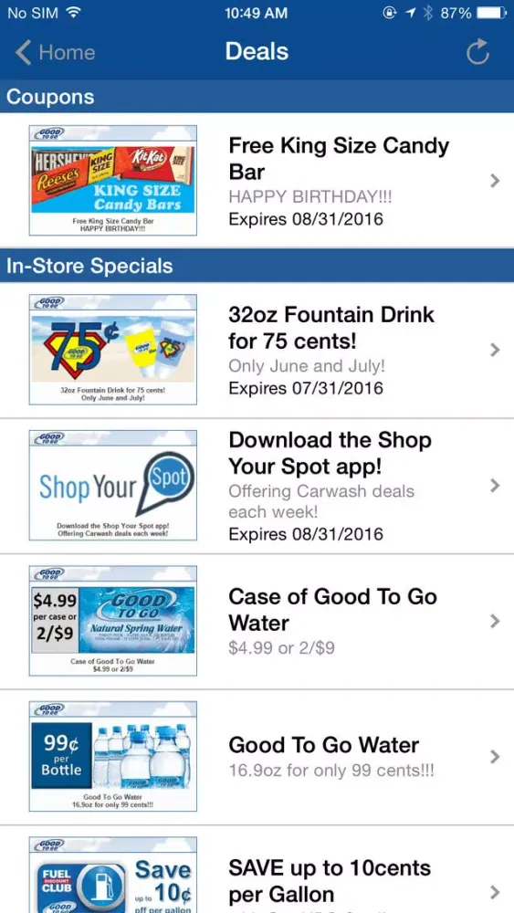 Zrzuty ekranu Good To Go Deals