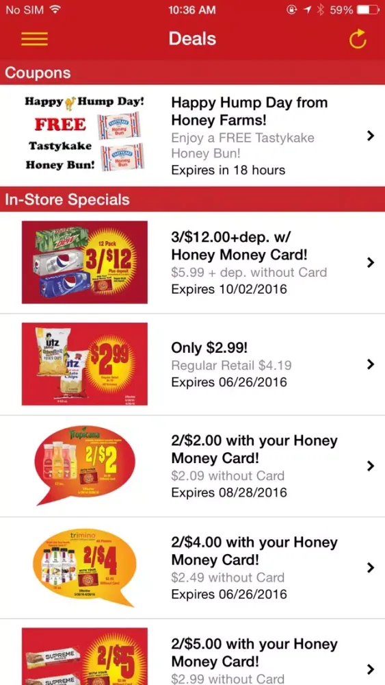 Honey Farms Loyalty Screenshots
