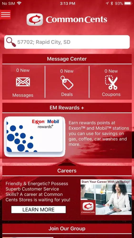 Zrzuty ekranu Common Cents Deals