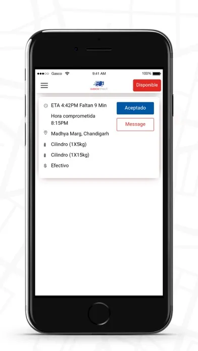 Tangkapan layar Gasconnect Conductor