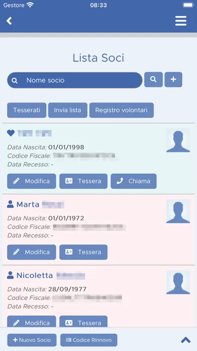 AssociazioneInCloud Screenshots