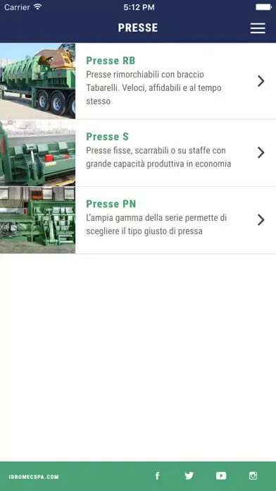 Capturas de tela do Idromec Spa