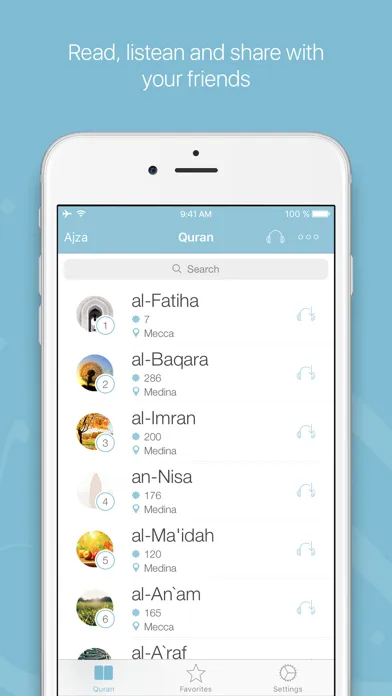 ภาพหน้าจอของ myQuran — The Holy Quran