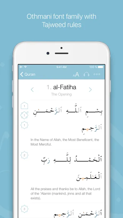 ภาพหน้าจอของ myQuran — The Holy Quran