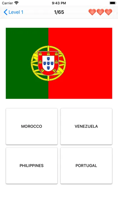 Flags of the world - Quiz سکرین شاٹس