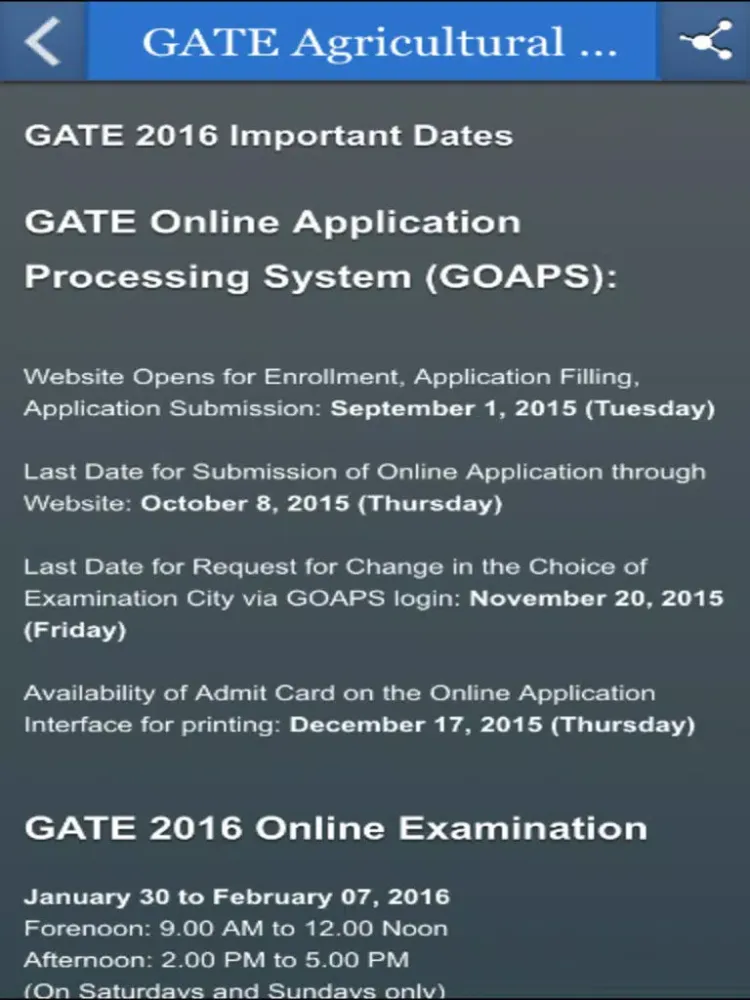 Скриншоты GATE Agricultural Engineering iPad 