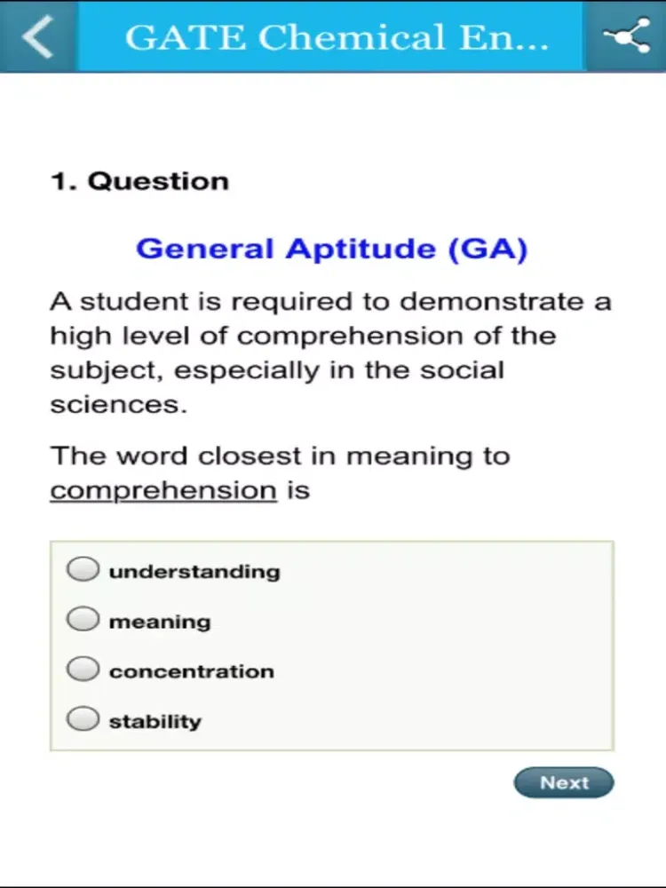 GATE Chemical Engineering iPad  Screenshots