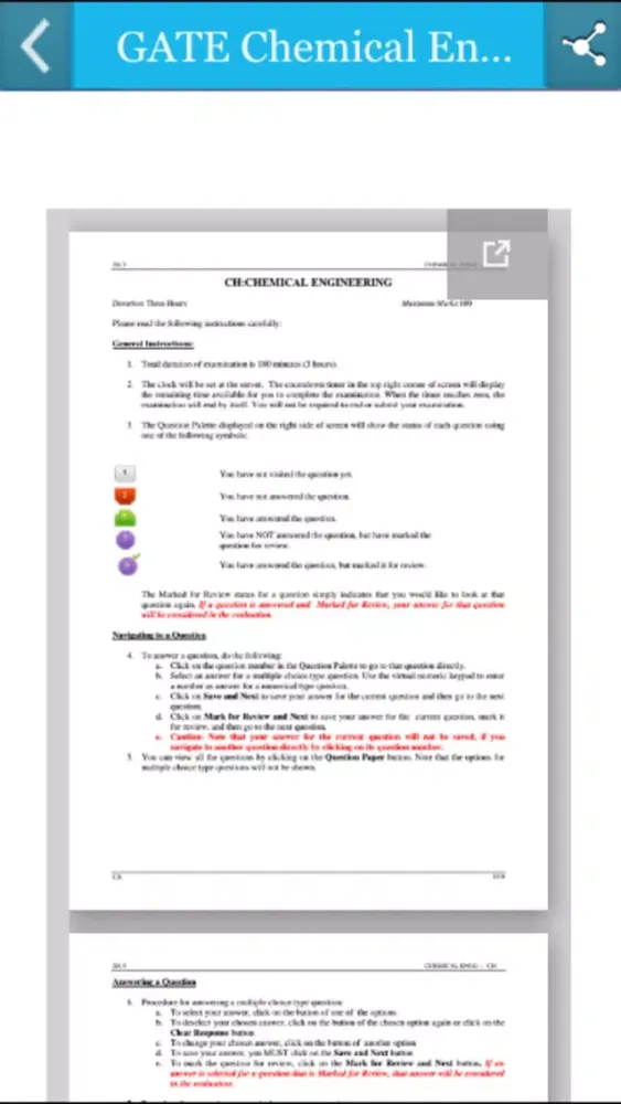 GATE Chemical Engineering Screenshots