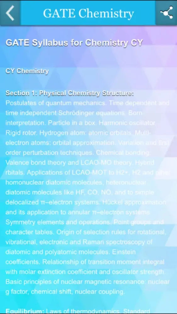 GATE Chemistry Ekran Görüntüleri