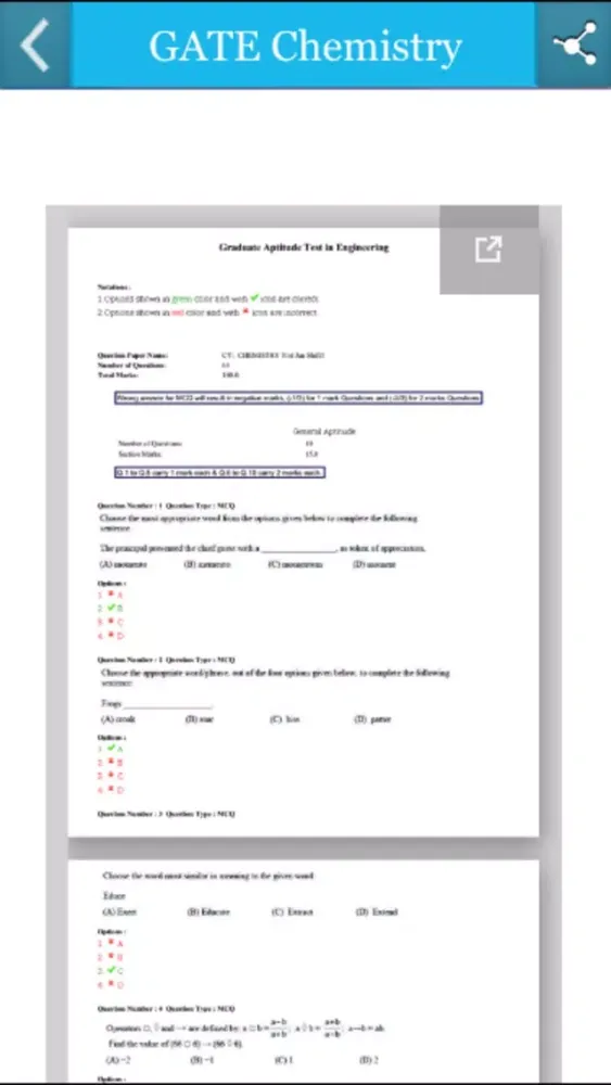 GATE Chemistry Ekran Görüntüleri