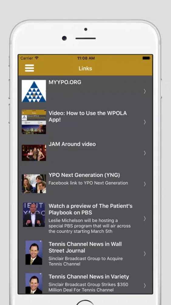 Capturas de pantalla de YPO Gold Los Angeles