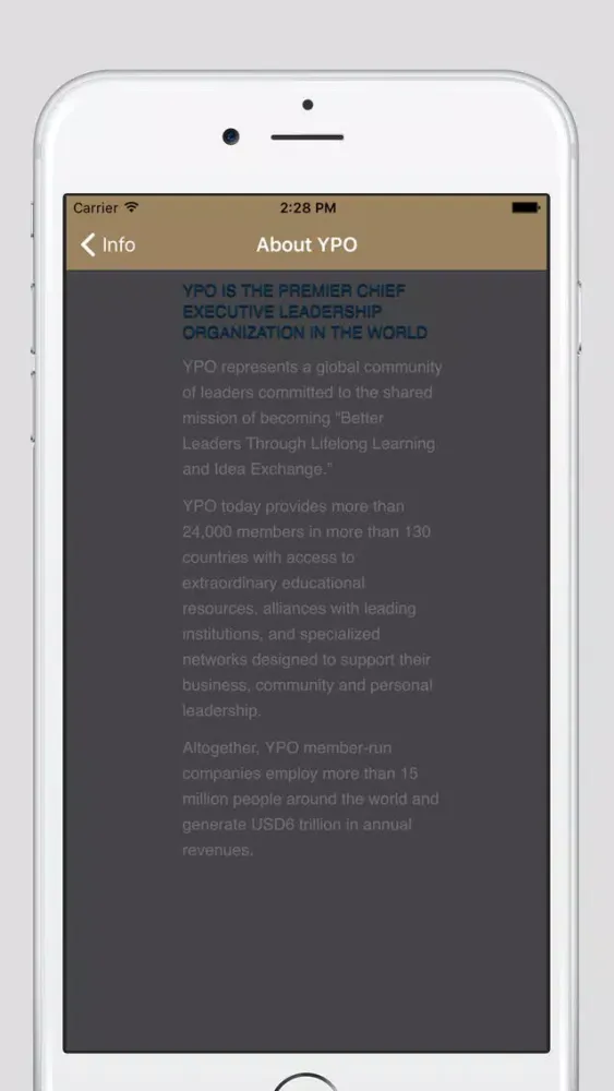 YPO Gold Philadelphia Chapter应用截图
