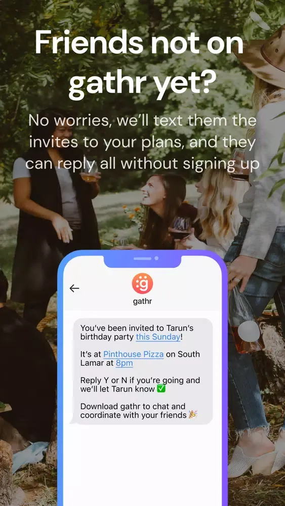 Скриншоты gathr: social events