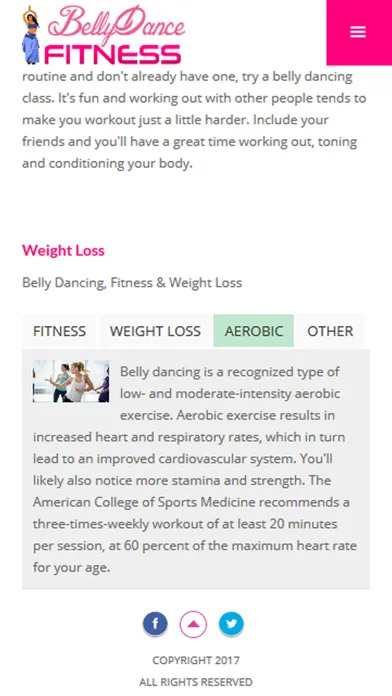 Tangkapan layar Belly Dance Fitness workout