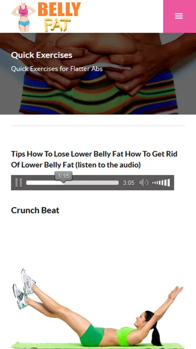 Belly Fat Exercises to Burn Abdominal Fat!应用截图