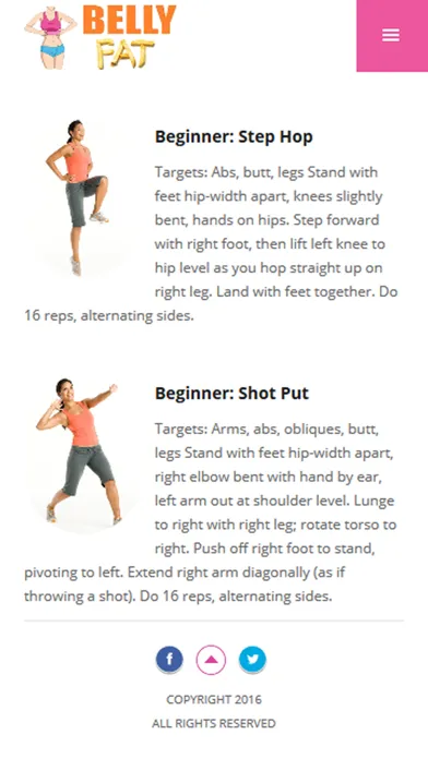 Belly Fat Exercises to Burn Abdominal Fat!应用截图