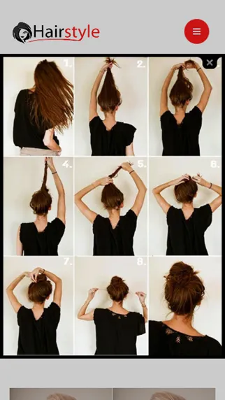 Capturas de pantalla de Easy Hairstyles Step by Step Pictures