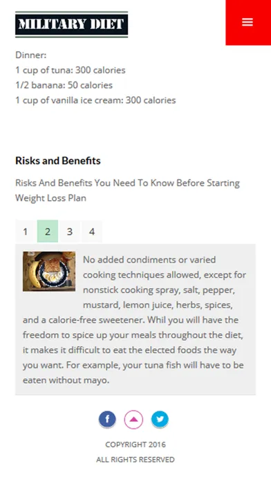 Capturas de tela do Military Diet Plan: The 3 Day Military Diet