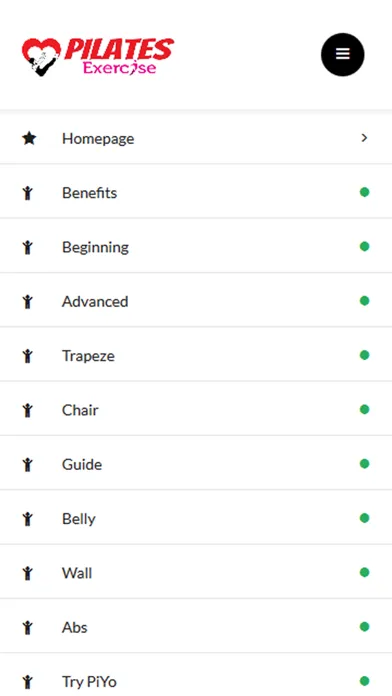 Pilates Exercises Screenshots