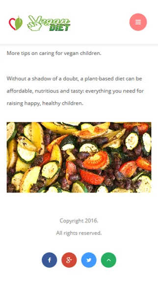 Zrzuty ekranu Vegan Diet Plan