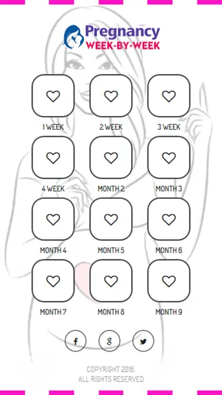 Capturas de tela do Pregnancy Week by Week Symptoms