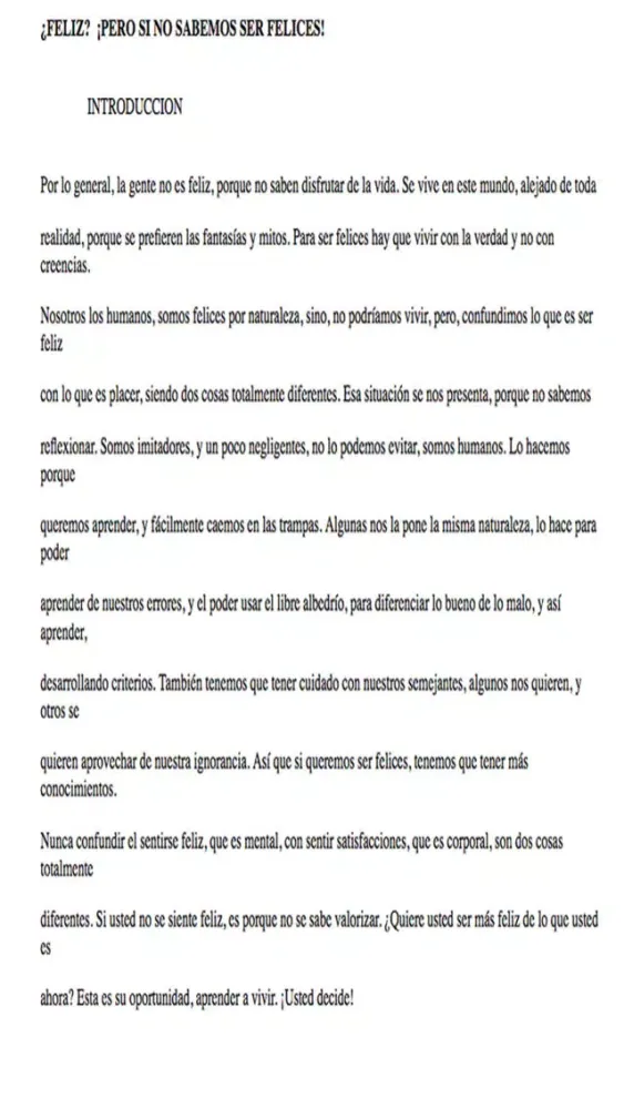 Tangkapan layar Ser Feliz Es El Secreto De La Vida