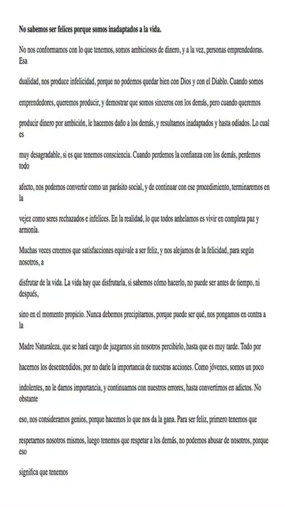 Tangkapan layar Ser Feliz Es El Secreto De La Vida