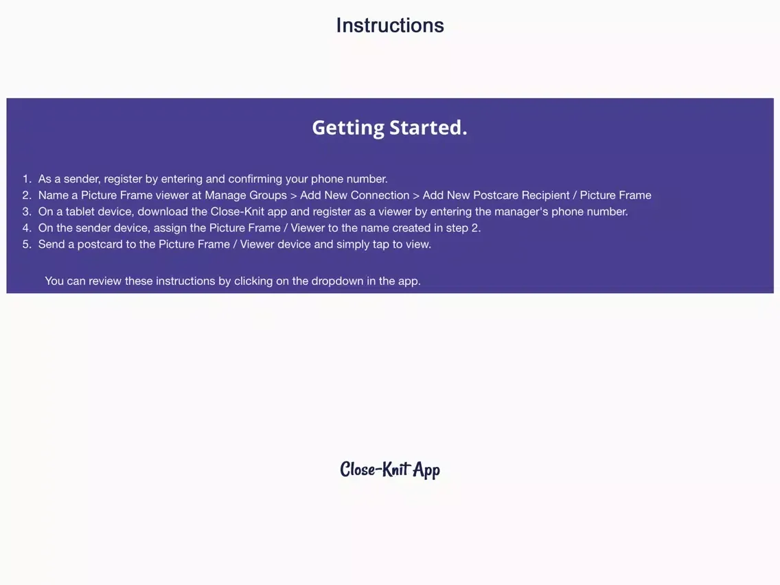 Close-Knit iPad  스크린샷