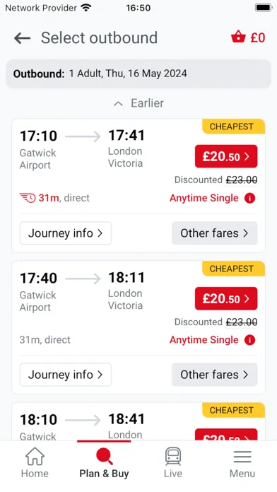 Gatwick Express سکرین شاٹس