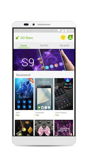 GO Launcher S – 3D Theme, Wall 스크린샷